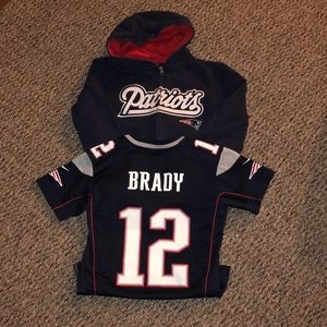 Boys Small New England Patriots Set